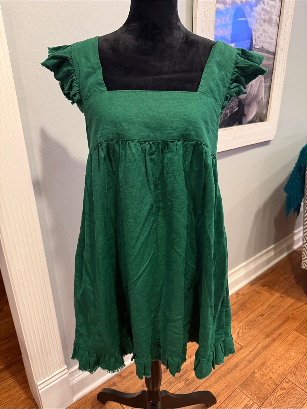 Aerie emerald green mini dress. Size medium.